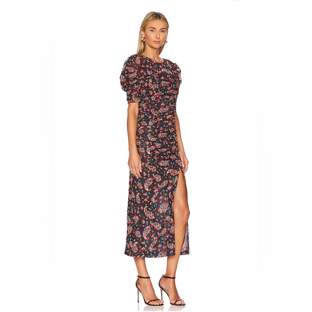 ⭐️NEW WITH TAGS⭐️ Free People Ruched Midi Dress. Size Small